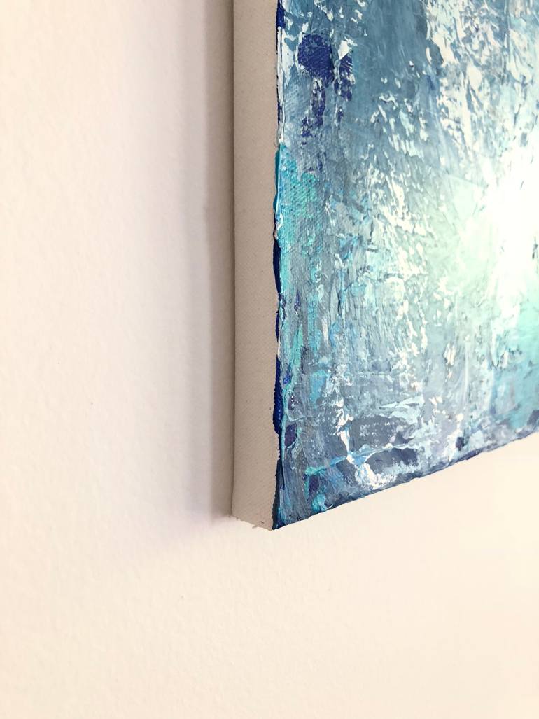 Original Abstract Beach Painting by Laura Kowalski