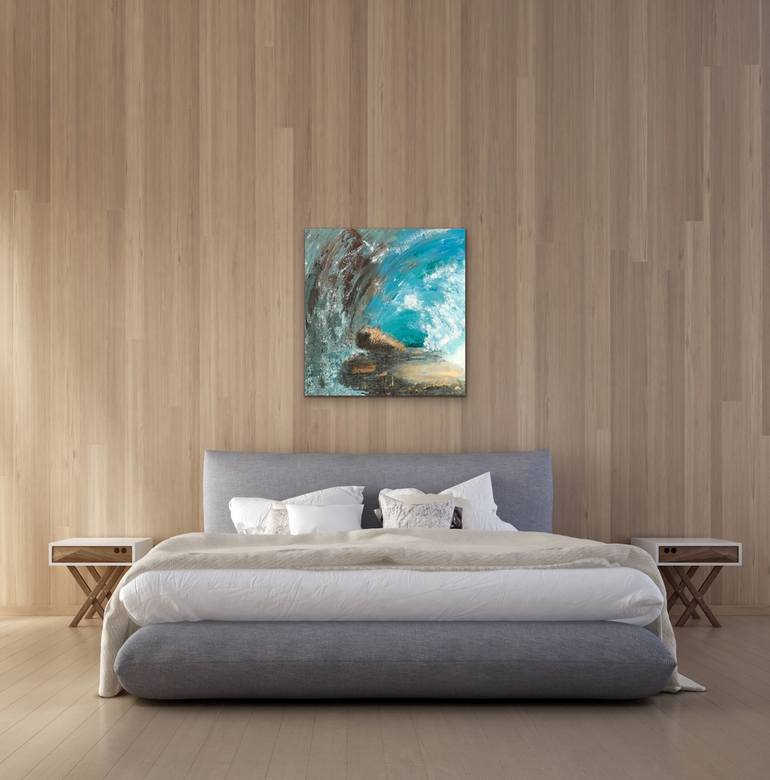 Original Modern Beach Painting by Laura Kowalski