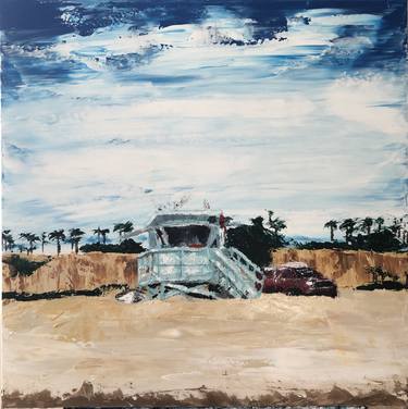 Original Expressionism Beach Paintings by Laura Kowalski