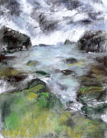 Print of Expressionism Seascape Drawings by Catherine Duchêne