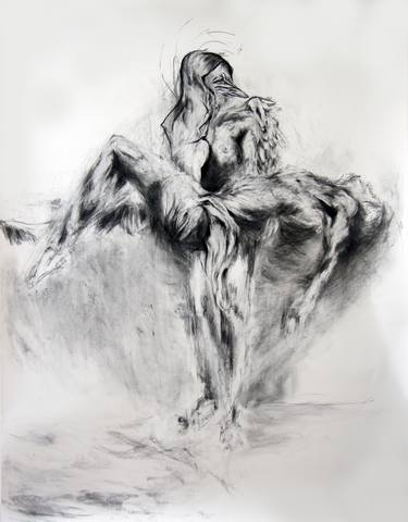 Original Expressionism Nude Drawings by Catherine Duchêne