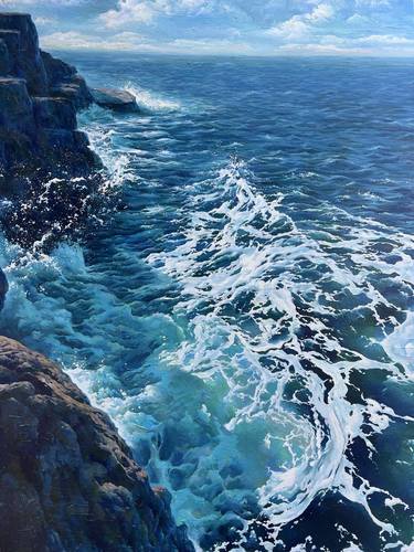 Original Realism Landscape Drawing by Ramm Nd