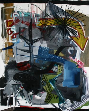 Original Abstract Expressionism Political Paintings by Francisco Ortega