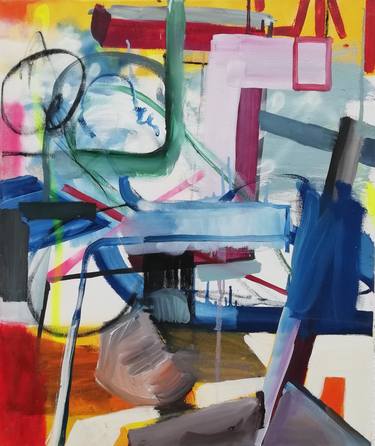 Original Abstract Expressionism Abstract Paintings by Francisco Ortega