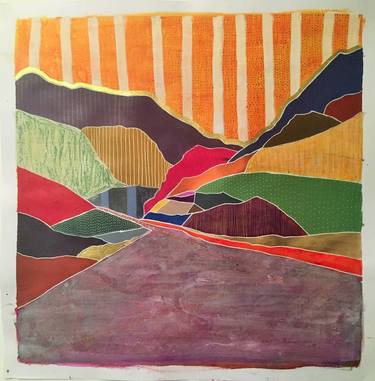 Print of Abstract Landscape Paintings by Sophie Louise Green