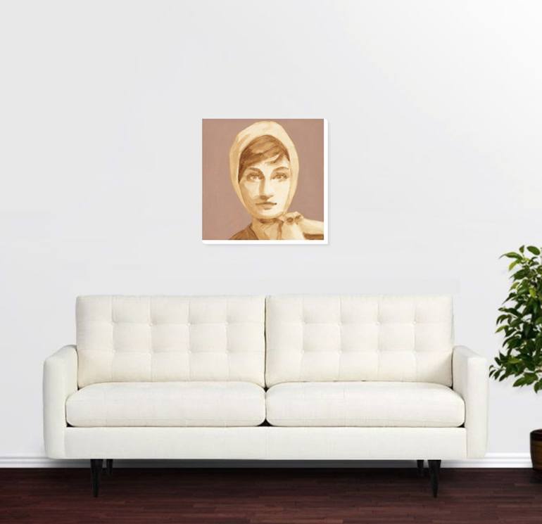 Original Fine Art Portrait Painting by elizabeth morello