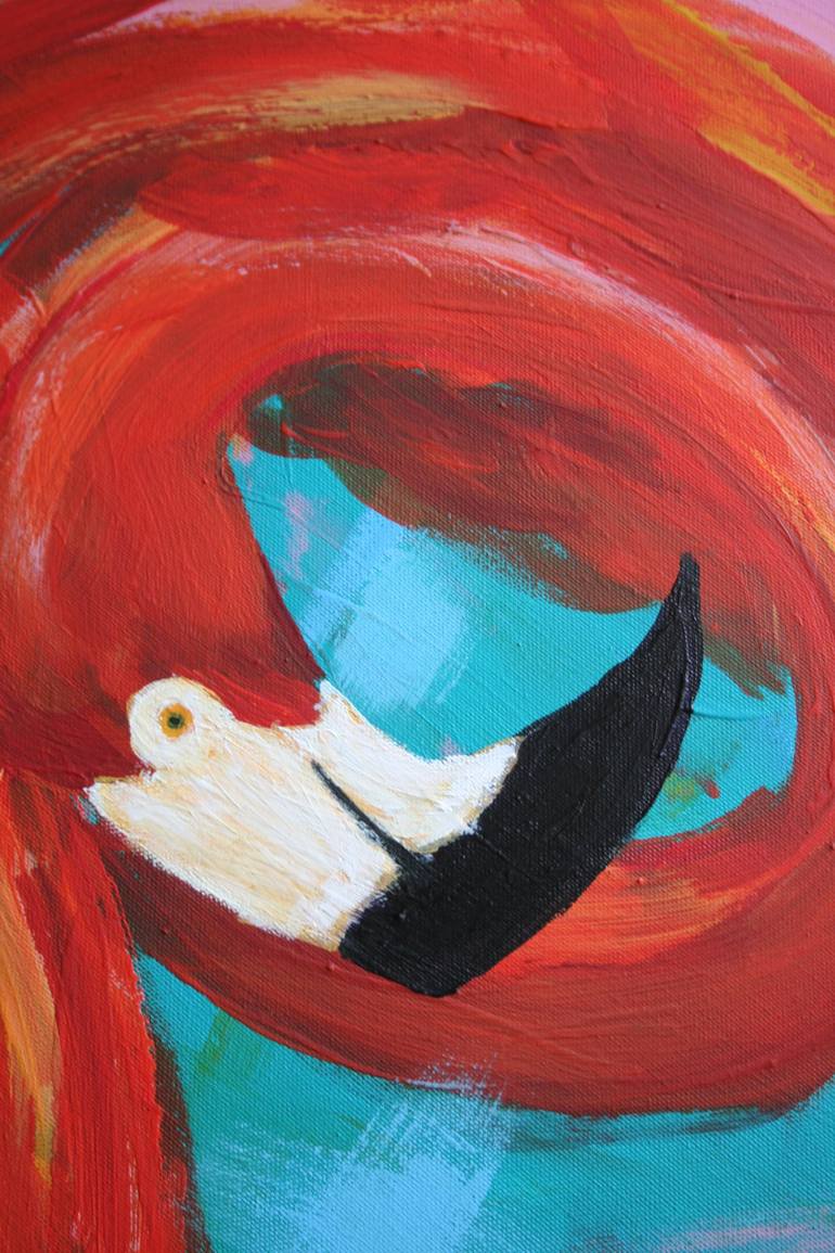 Original Abstract Animal Painting by Svetlana Samovarova