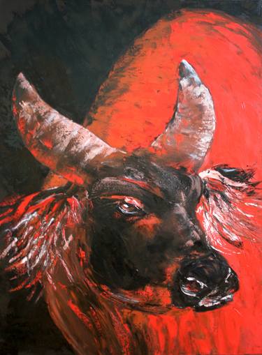 Original Expressionism Animal Paintings by Svetlana Samovarova