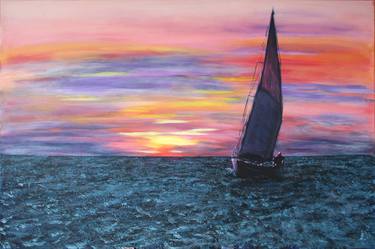 Original Sailboat Paintings by Svetlana Samovarova