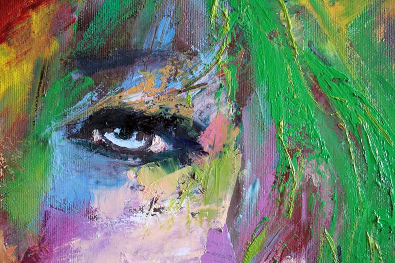 Original Expressionism Women Painting by Svetlana Samovarova