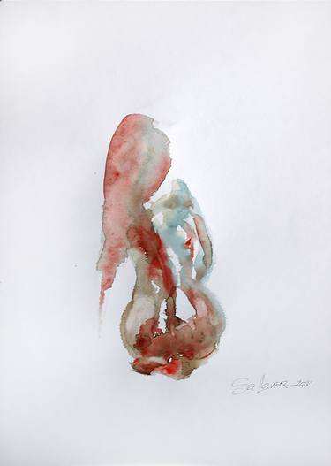 Print of Abstract Expressionism Nude Paintings by Svetlana Samovarova