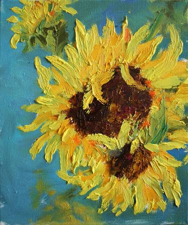 Print of Expressionism Floral Paintings by Svetlana Samovarova
