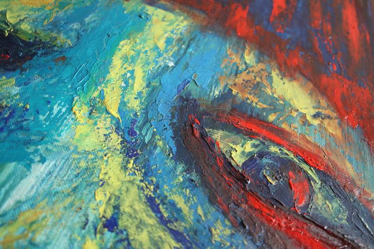 Original Abstract Expressionism Fantasy Painting by Svetlana Samovarova