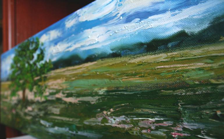 Original Conceptual Landscape Painting by Svetlana Samovarova