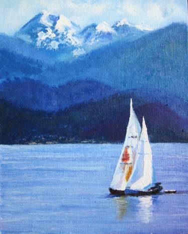 Print of Conceptual Sailboat Paintings by Svetlana Samovarova