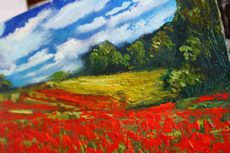 Original Conceptual Landscape Painting by Svetlana Samovarova