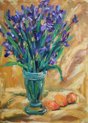 Irises and Apricots thumb