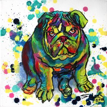 Print of Dogs Paintings by Svetlana Samovarova