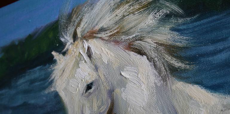 Original Conceptual Horse Painting by Svetlana Samovarova