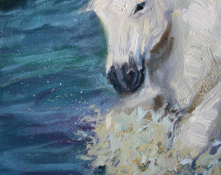 Original Conceptual Horse Painting by Svetlana Samovarova