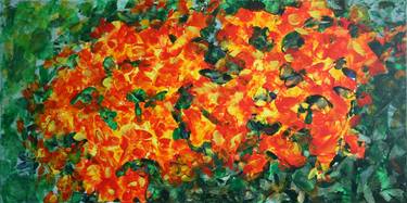 Print of Abstract Expressionism Floral Paintings by Svetlana Samovarova