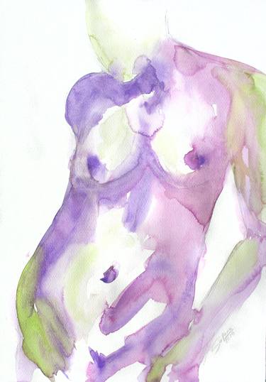 Original Abstract Nude Paintings by Svetlana Samovarova