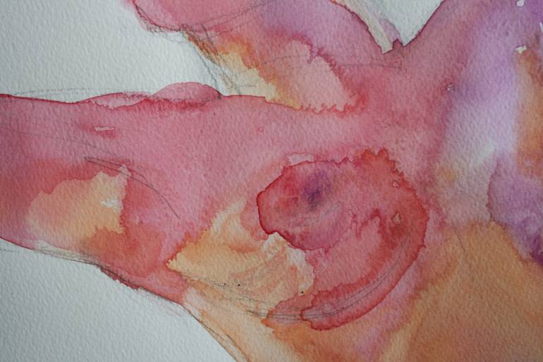 Original Abstract Expressionism Nude Painting by Svetlana Samovarova