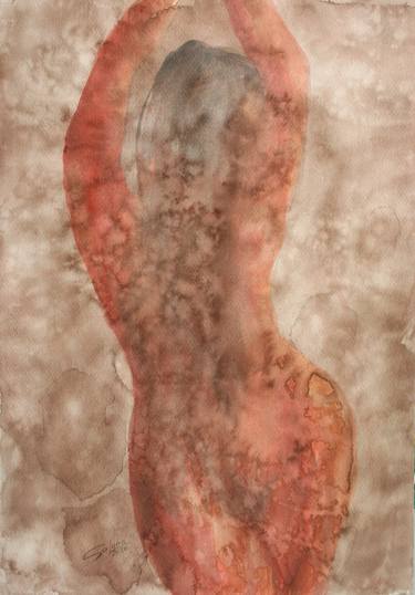 Original Abstract Expressionism Nude Paintings by Svetlana Samovarova