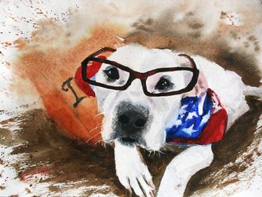 Original Conceptual Dogs Paintings by Svetlana Samovarova