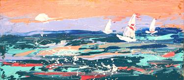 Print of Sailboat Paintings by Svetlana Samovarova