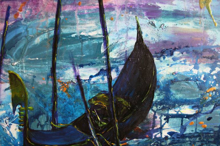 Original Abstract Expressionism Landscape Painting by Svetlana Samovarova