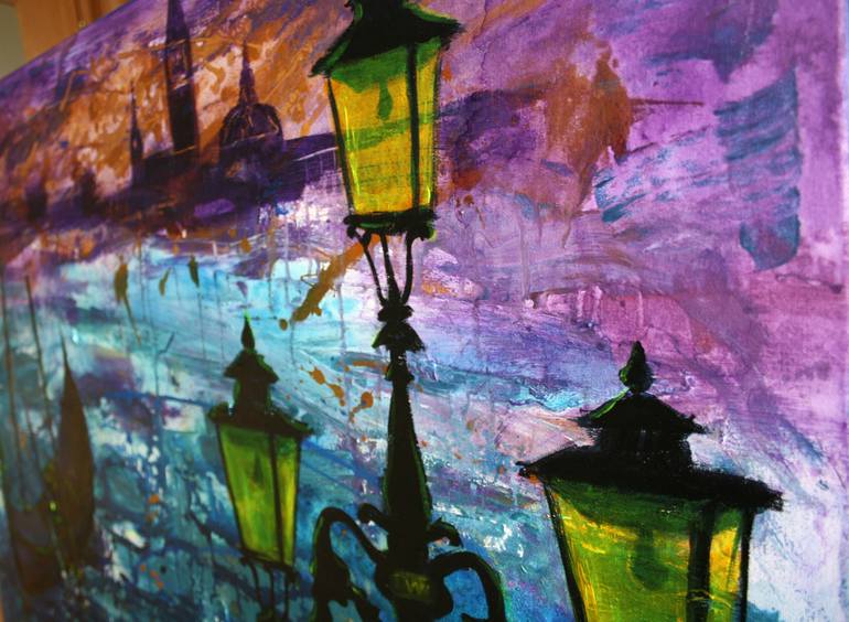 Original Abstract Expressionism Landscape Painting by Svetlana Samovarova