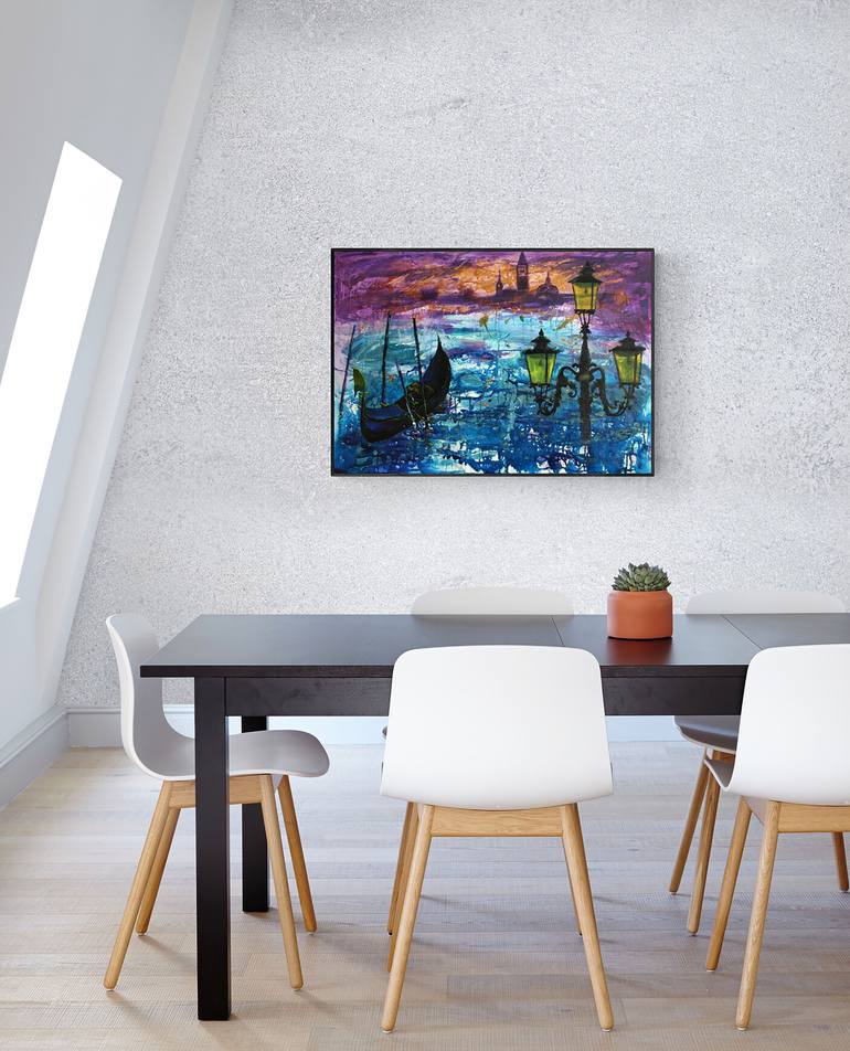 Original Abstract Expressionism Landscape Painting by Svetlana Samovarova