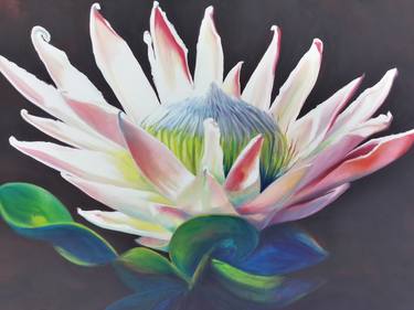 Print of Realism Floral Paintings by Adele Fouche