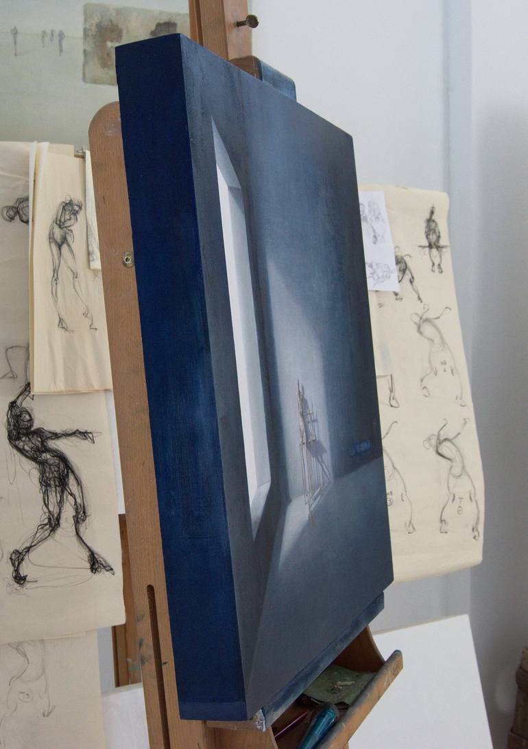 Original Expressionism Outer Space Painting by Marleen Pauwels