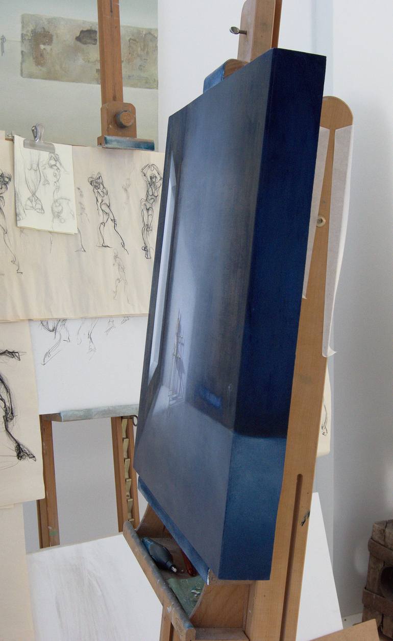 Original Expressionism Outer Space Painting by Marleen Pauwels
