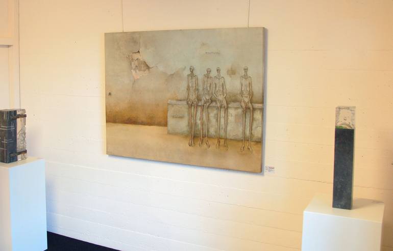 Original People Painting by Marleen Pauwels