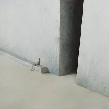 Original Minimalism Architecture Paintings by Marleen Pauwels