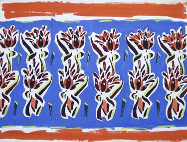 Print of Modern Floral Paintings by Jos van Meel