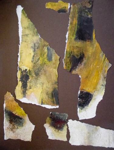 Original Abstract Expressionism Abstract Collage by Jos van Meel