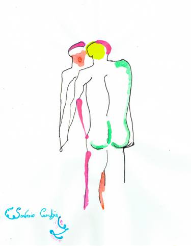 Original Conceptual Nude Paintings by Saverio Carubia
