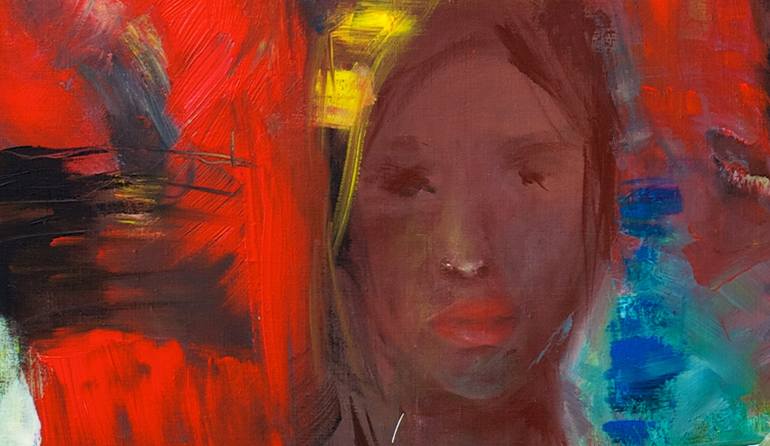 Original Modernism Women Painting by Nomeda Ciurlionyte