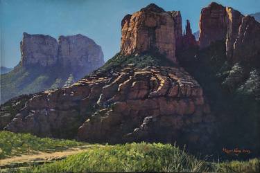 Original Impressionism Landscape Painting by Mason Mansung Kang