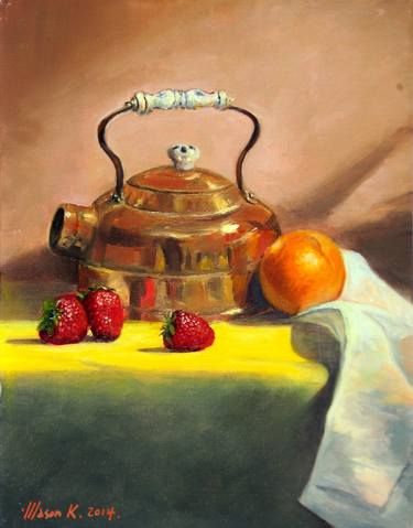 Original Fine Art Still Life Paintings by Mason Mansung Kang