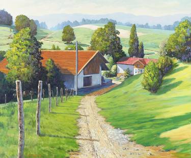 Original Impressionism Landscape Paintings by Mason Mansung Kang