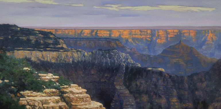 Print of Impressionism Landscape Painting by Mason Mansung Kang