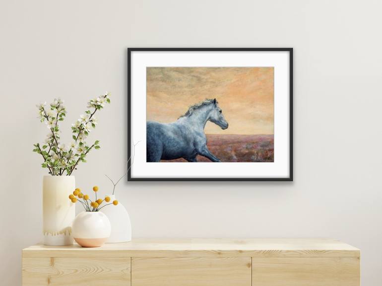 Original Fine Art Horse Painting by David Haley