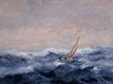 Print of Fine Art Sailboat Paintings by David Haley