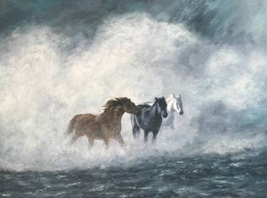 Original Fine Art Horse Paintings by David Haley