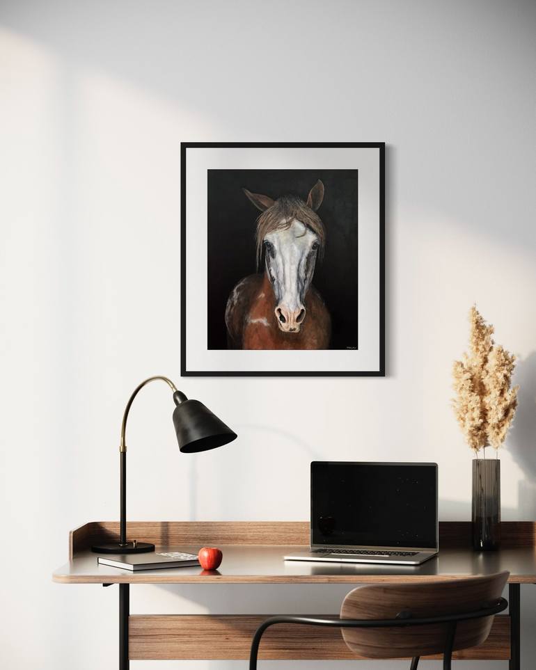 Original Fine Art Horse Painting by David Haley